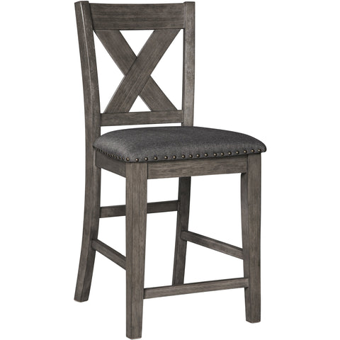 Caitbrook Gray Counter Height Chair, Set of 2 - bellafurnituretv