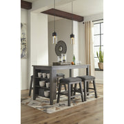 Caitbrook Gray Counter Height Set - bellafurnituretv