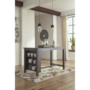 Caitbrook Gray Counter Height Set - bellafurnituretv
