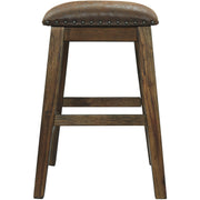 Chaleny Warm Brown Upholstered Bar Stool, Set of 2 - bellafurnituretv