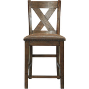 Chaleny Warm Brown Counter Height Chair, Set of 2 - bellafurnituretv