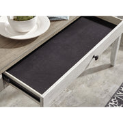 Skempton White/Light Brown 4-Piece Counter Table and Bar Stools - bellafurnituretv