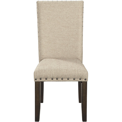 Rokane Light Brown Upholstered Side Chair, Set of 2 - bellafurnituretv