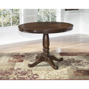 Leahlyn Medium Brown Round Dining Table | D436 - bellafurnituretv