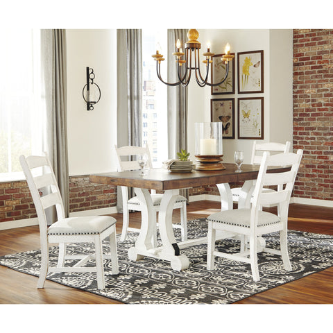 Valebeck White/Brown Dining Room Set - bellafurnituretv