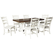 Valebeck White/Brown Dining Room Set - bellafurnituretv