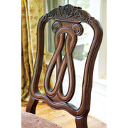 North Shore Dark Brown Rope-Back Side Chair, Set of 2 - bellafurnituretv