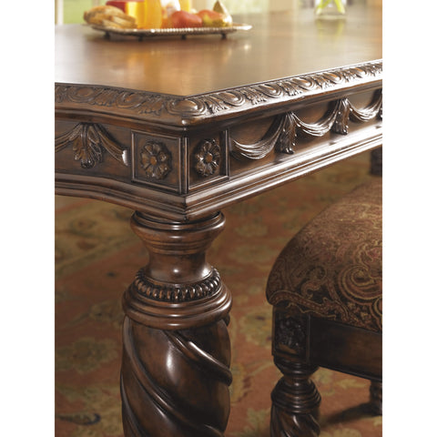 North Shore Dark Brown Dining Table - bellafurnituretv