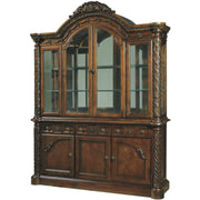 North Shore Dark Brown China Cabinet - bellafurnituretv