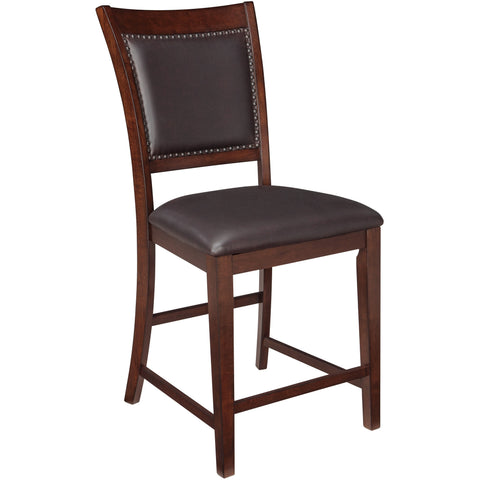 Collenburg Dark Brown Counter Height Chair, Set of 2 - bellafurnituretv