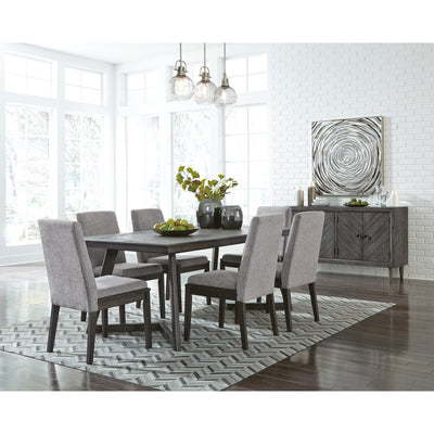 Besteneer Dark Gray Rectangular Dining Room Set - bellafurnituretv