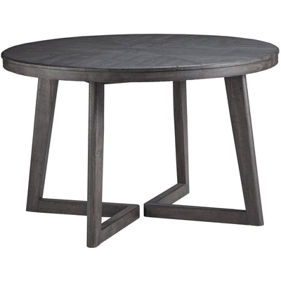 Besteneer Dark Gray Round Dining Table - bellafurnituretv