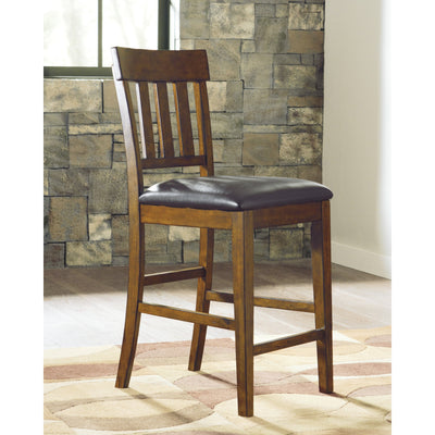 Ralene Medium Brown Counter Height Chair, Set of 2 - bellafurnituretv
