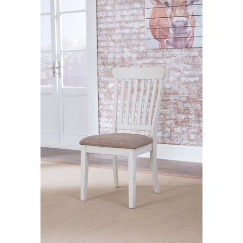 Danbeck White/Brown Side Chair, Set of 2 | D603 - bellafurnituretv