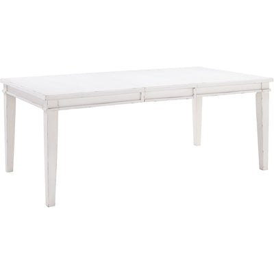 Danbeck White Rectangular Extendable Dining Table | D603 - bellafurnituretv