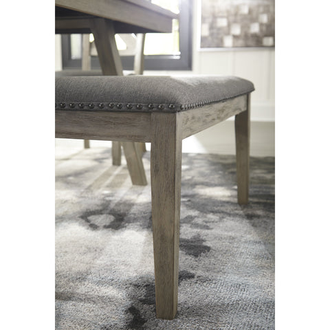 Aldwin Gray Bench - bellafurnituretv