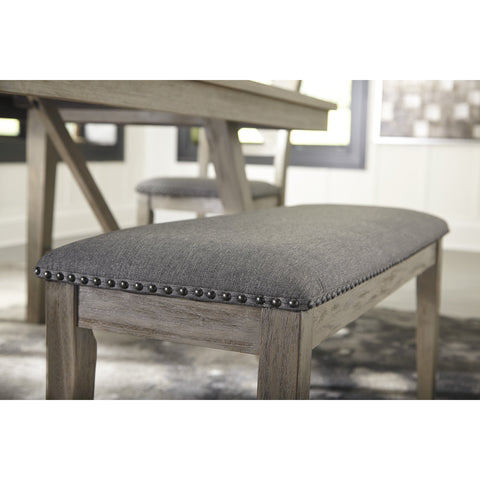 Aldwin Gray Bench - bellafurnituretv