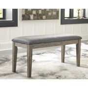 Aldwin Gray Bench - bellafurnituretv