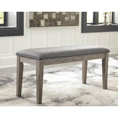 Aldwin Gray Bench - bellafurnituretv