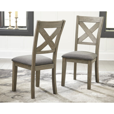 Aldwin Gray Side Chair, Set of 2 - bellafurnituretv
