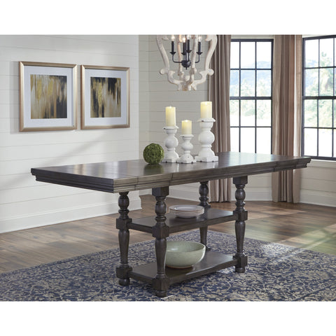 Audberry Dark Gray Counter Height Table | D637 - bellafurnituretv