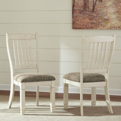 Bolanburg Antique White Side Chair, Set of 2 - bellafurnituretv