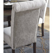 Adinton Reddish Brown Upholstered Side Chair, Set of 2 - bellafurnituretv