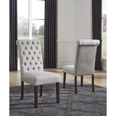 Adinton Reddish Brown Upholstered Side Chair, Set of 2 - bellafurnituretv