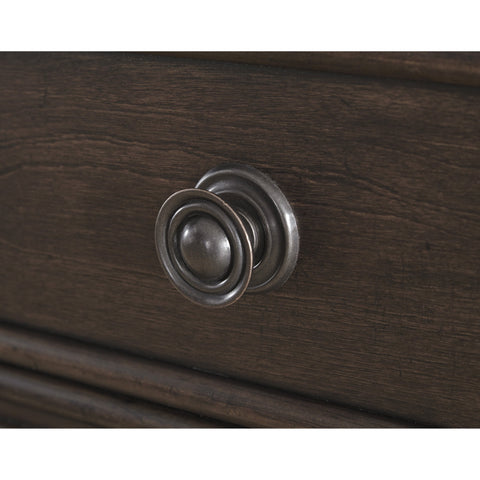 Adinton Reddish Brown Server - bellafurnituretv