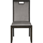 Hyndell Dark Beige Upholstered Side Chair, Set of 2 - bellafurnituretv