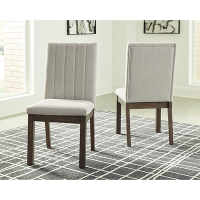 Dellbeck Beige Upholstered Side Chair, Set of 2 - bellafurnituretv