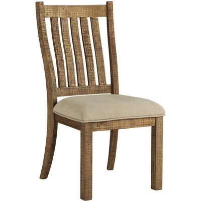 Grindleburg Light Brown Side Chair, Set of 2 - bellafurnituretv