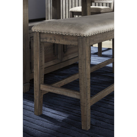 Johurst Brown/Beige Upholstered Bench - bellafurnituretv
