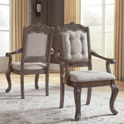 Charmond Brown Arm Chair, Set of 2 - bellafurnituretv