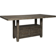 Wyndahl Rustic Brown Counter Height Table - bellafurnituretv