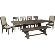 Wyndahl Rustic Brown Dining Room Set - bellafurnituretv