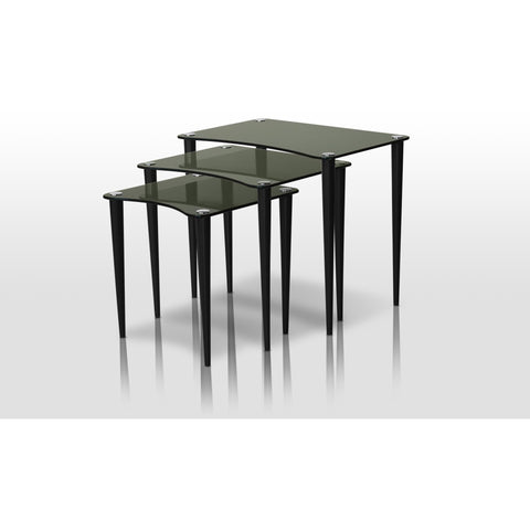 Lily Black 3-Piece Nesting Table - bellafurnituretv