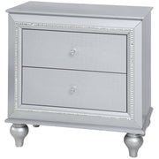 Vincent Silver Panel LED Storage Bedroom Set - bellafurnituretv