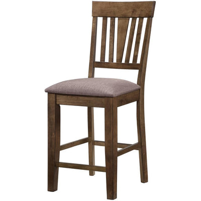 Norton Brown Counter Height Chair, Set of 2 - bellafurnituretv