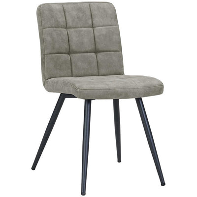 Bradford Gray Upholstered Dining Chair, Set of 2 - bellafurnituretv