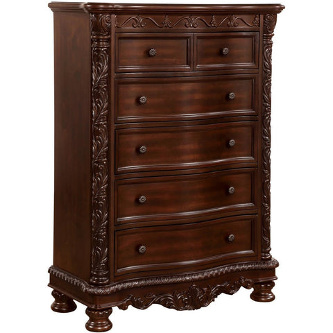 Ashton Brown Sleigh Bedroom Set - bellafurnituretv