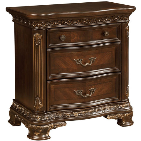 Milan Brown Sleigh Bedroom Set - bellafurnituretv