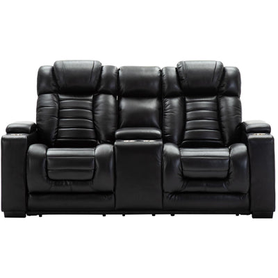 Collin Black Power Reclining Loveseat - bellafurnituretv