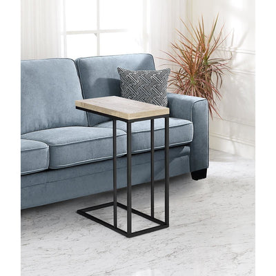 Amelia Taupe/Black Chair Side Table - bellafurnituretv