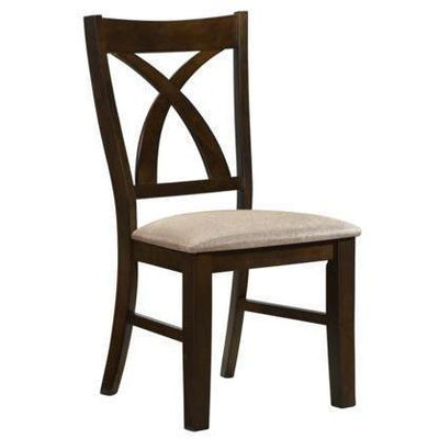Fairmont Brown Side Chair, Set of 2 - bellafurnituretv