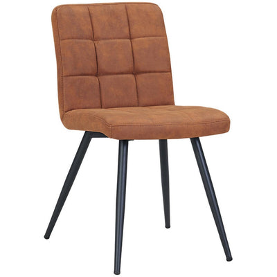 Bradford Chestnut Upholstered Dining Chair, Set of 2 - bellafurnituretv