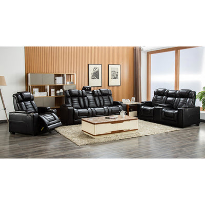 Collin Black Power Reclining Living Room Set - bellafurnituretv