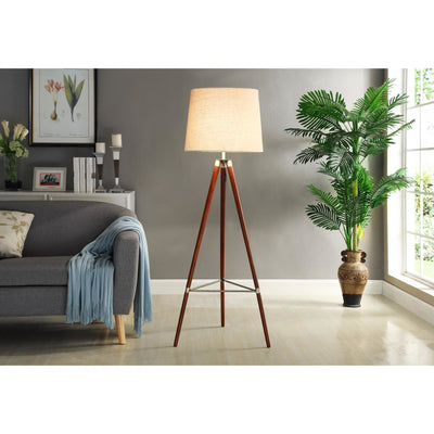 Kinsley Brown Floor Lamp - bellafurnituretv