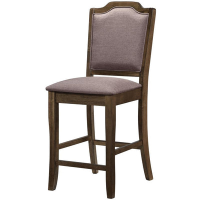 Leona Brown Counter Height Chair, Set of 2 - bellafurnituretv