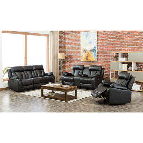 [SPECIAL] Colette Black Reclining Living Room Set - bellafurnituretv